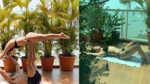 'Tiger Shroff\'s Sister Krishna Shroff Intense Workout In Balcony During Lockdown'