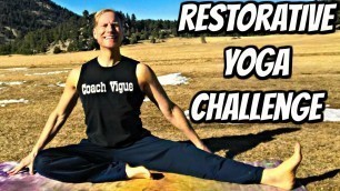 'Day 2 - Beginner Hip Stretches | Restorative Yoga with Sean Vigue Fitness'