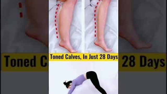 'Toned calves in just 28 days home exercise #fitness #fitnessjourny'