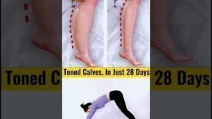 'Toned calves in just 28 days home exercise #fitness #fitnessjourny'