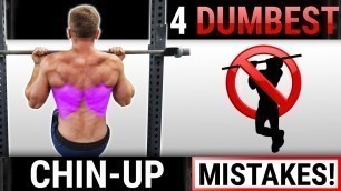 '4 Dumbest Chin-Up Mistakes Sabotaging Your BACK / BICEPS GROWTH! STOP DOING THESE!'
