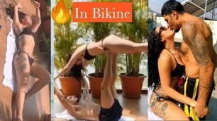 'Tiger Shroff\'s HOT sister Krishna Shroff Bikini Workout in Balcony during LOCKDOWN'