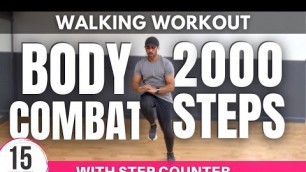 'Walking Workout to Burn Fat | Body Combat | 2000 Steps Workout'