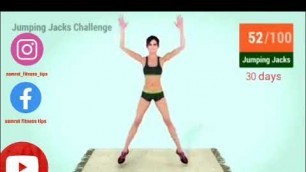 'jumping Jacks  full body workout and weight loss exercise #fitness #health'
