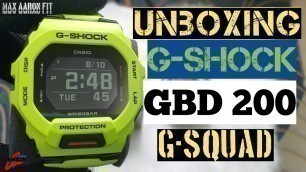 'G-SHOCK GBD200 KERMIT MODEL BARU 2021 (UNBOXING,REVIEW & TUTORIAL)G-SQUAD FITNESS WATCH'