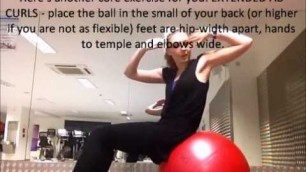 'Core stability ball exercises - total body workout'