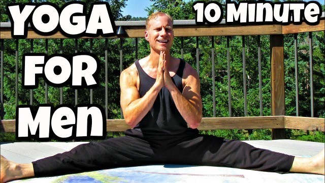 '10 min Yoga for Men Power Yoga Total Body Workout | Sean Vigue Fitness'