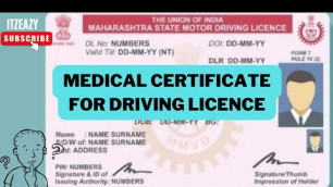 'Medical certificate for driving licence | Medical fitness certificate for driving licence'