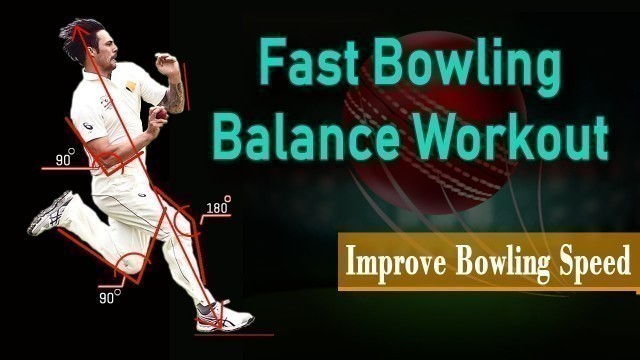 'Fast Bowler Balance Workout | Improve Bowling Speed | CRICKET FITNESS | BD Fitness Zone'
