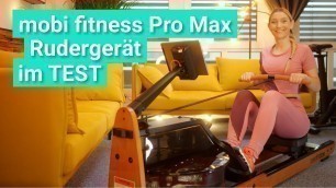'mobi fitness Pro Max Rudergerät im Test - Wie ich durchs Studio rudere!'