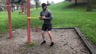 'Resistance Band Anti-Rotation Press | Born Fitness | Workout From Home'