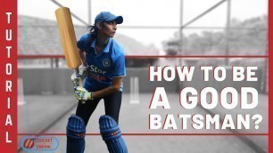 'How to be a GOOD BATSMAN? (Hindi) | CRICKET With SNEHAL | Batting COACHING Tips'
