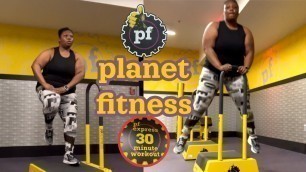 'PLANET FITNESS 30 MINUTE EXPRESS CIRCUIT WORKOUT | STEPPER ROUTINE'