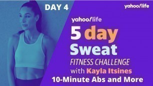 'Kayla Itsines\' 5-Day Workout Challenge Day 4: 10-Minute Abs and More'