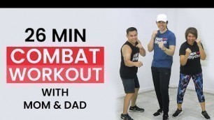 'COMBAT CARDIO #3 Workout with My 55 Year Old DAD • Keoni Tamayo'