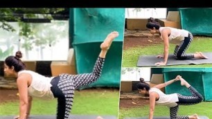 'Shilpa Shetty Shares Yoga Asanas To Strengthen Lower Back'