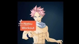 'Natsu Workout | Real Anime Training (Fairy Tail) | Bodyweight Workout #shorts'