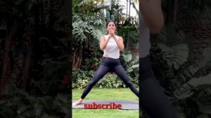 'Shilpa Shetty fitness workout#Bolywood Celebrities workout at home #Yoga #shorts'