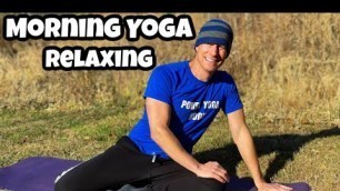 'Relaxing Morning Yoga Stretch (Beginner Routine) Sean Vigue Fitness'