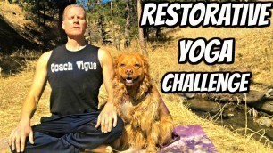 'Day 4 - Beginner Yoga Stretch | Restorative Yoga with Sean Vigue Fitness'