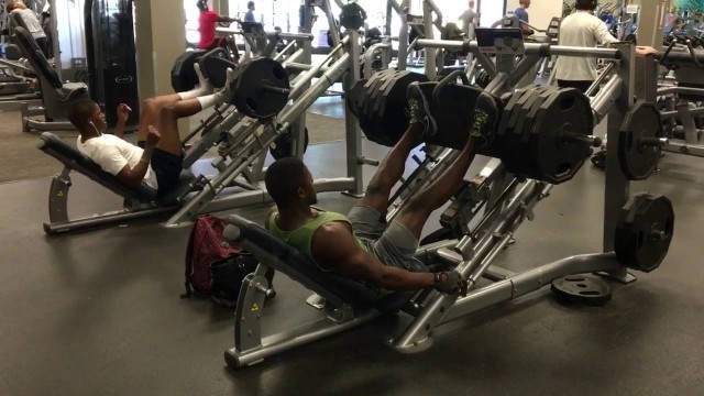 'Beast Leg day at LA Fitness'