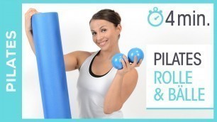 'TONING BALL ÜBUNGEN mit Pilates Rolle - Training für Anfänger - Arme und Bauch'