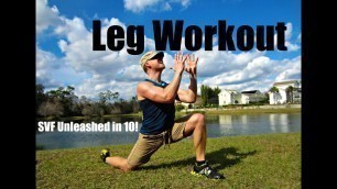 '10 Min Explosive Leg Challenge | SVF Unleashed in 10! Workout #9'