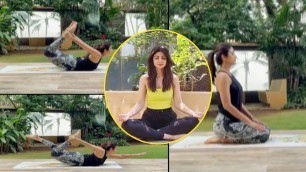 'Shilpa Shetty Kundra Morning Workout & Motivation With Basic Yoga We Must Watch.'