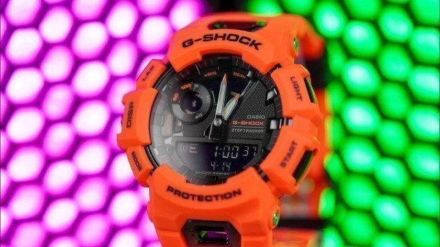 'All new affordable fitness-oriented G-Shock watch! | G-Squad GBA-900 in Neon orange'