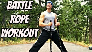 'SIZZLING 10 Min Battle Rope Core Workout - Sean Vigue Fitness'