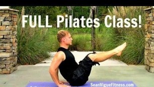 'FULL 45 min Pilates Workout + Warm-Up & Cool Down'
