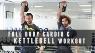 '18 Minute Full Body Kettlebell & Cardio Workout | The Body Coach with Technogym Master Trainer'
