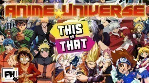 'This or That! #6 | Ultimate Anime Manga Universe | Brain Break Workout'