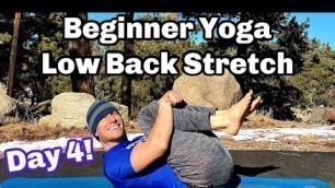 'Best Low Back Stretch - Yoga for Beginners - Beginner Yoga Challenge'