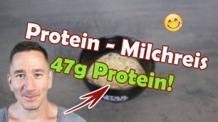 'Fitness essen schnell zubereitet - Protein Milchreis low carb'