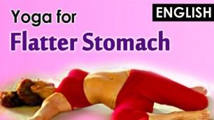 'Yoga to reduce fatness around stomach - Kativakrasana (English)- Shilpa yoga'