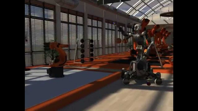 'KUKA 4D Simulator Fitness Center   English Version'