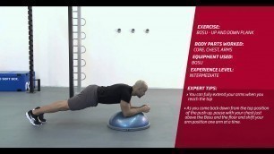 'Fitness First Freestyle exercise - Bosu Up and Down Plank - Bosu'