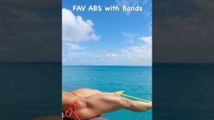 'Hot Girl Workout with Bands Fitness Natural Body Workout  