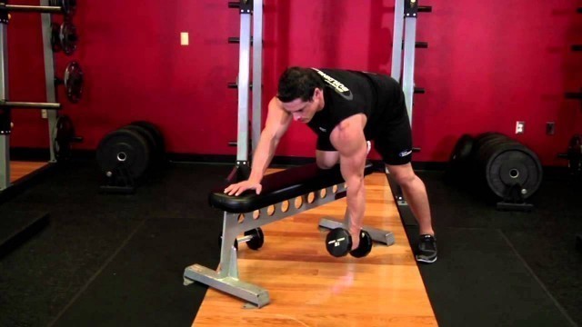 'One Arm Dumbbell Row - Back Exercise - Bodybuilding.com'
