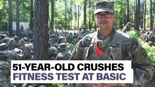 '51-year-old recruit nails fitness test in return to duty'