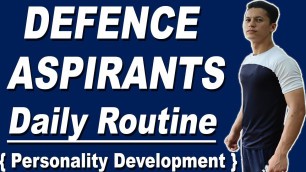 'Daily Routine for Defence Aspirants | Fitness Tips for Defence Aspirants | Personality Development'
