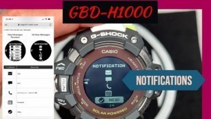 'G-Shock GBD-H1000 NOTIFICATIONS - Set Up, Review, Look, How they Work - Heart Monitor Smart Watch'
