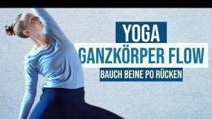 'Ganzkörper Yoga Flow | Power Yoga Bauch Beine Po & Rücken (60 Min)'
