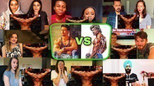 'Vidyut Jammwal VS Tiger Shroff Workout | Mix Mashup Reaction'