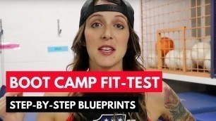'Ultimate Boot Camp FIT-TEST : Get Full Fit-Test Step-By-Step Exercise Template'