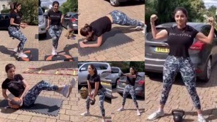 'Shilpa Shetty\'s Hardcore Workout Routine In London'