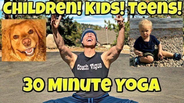 'Best 30 minute Beginner Yoga for Children,  Kids & Teens Class | Sean Vigue Fitness'