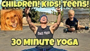 'Best 30 minute Beginner Yoga for Children,  Kids & Teens Class | Sean Vigue Fitness'