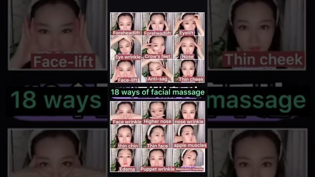 'Face massage therapy video 